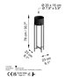 Aberto Design Maceta Decorativa GED-025 Negra